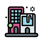 Building Company Office Real Estate SVG Icon